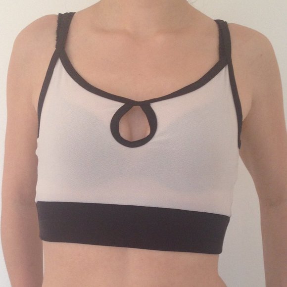 *5/$25* Peach Sheer Key Hole Crop Top - Picture 2 of 11